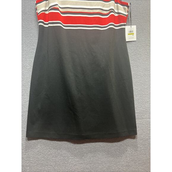 Calvin Klein Color Striped Scuba Sheath Dress Career Work Office Womens Size 14 - Picture 6 of 16